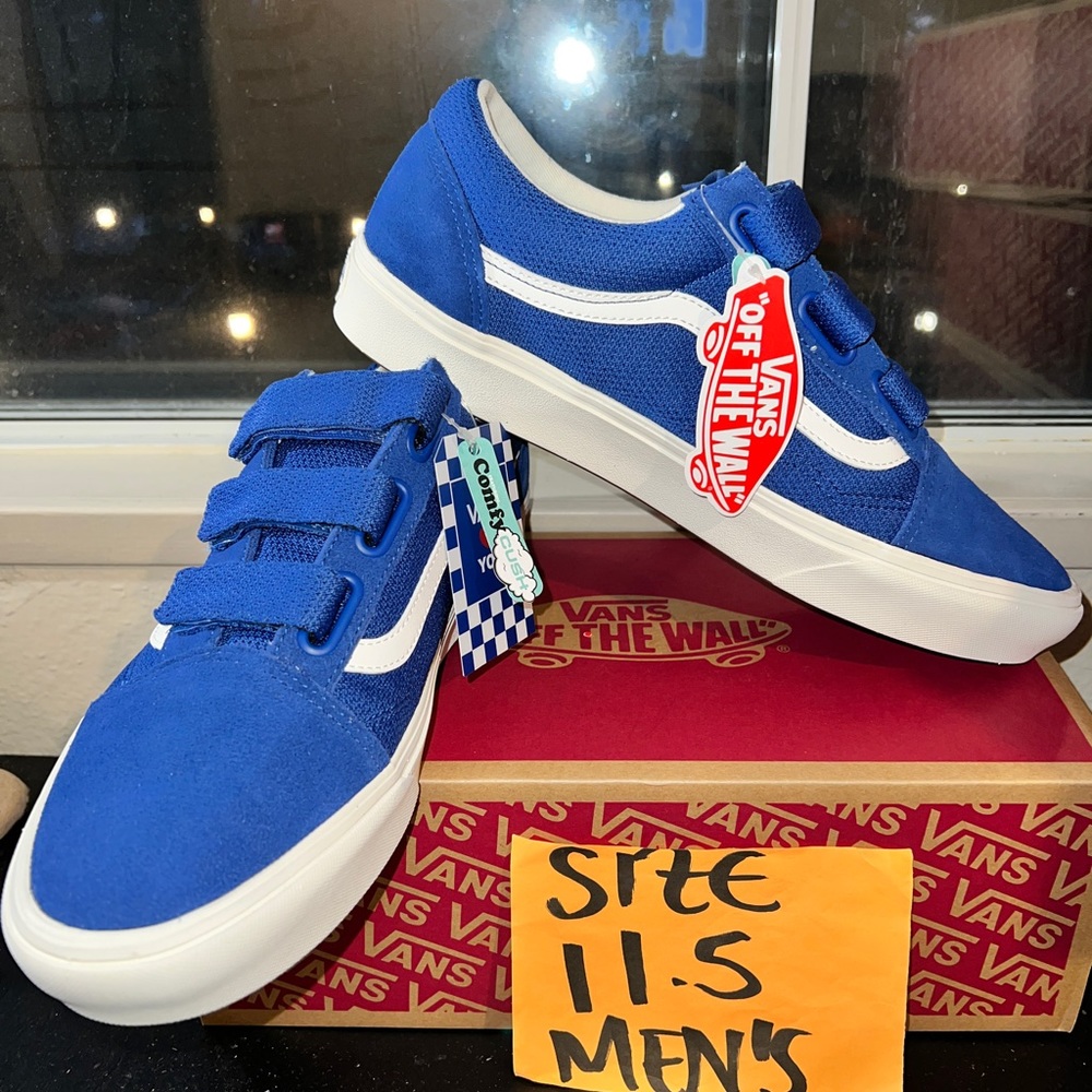 Vans Comfycush Old Skool Velcro sz 11.5 Mens